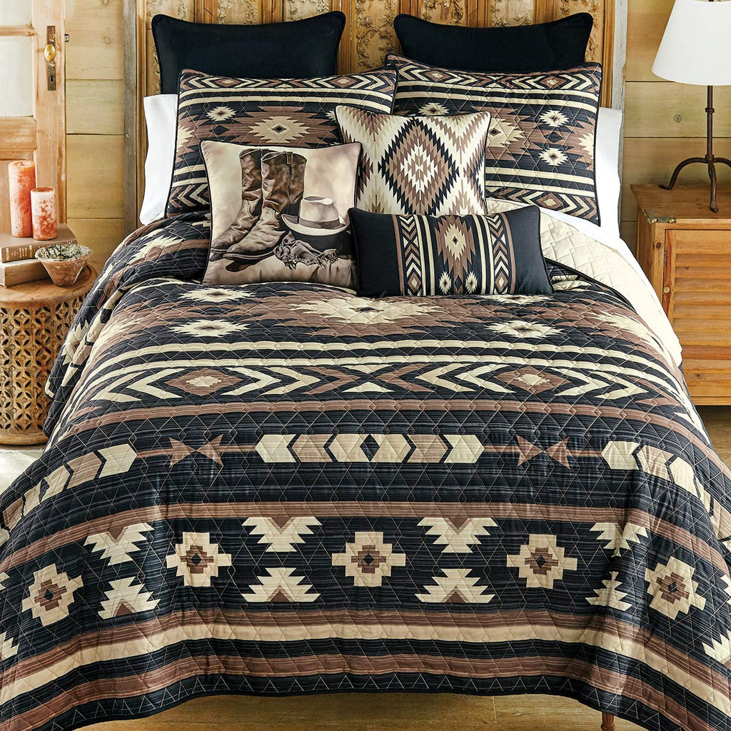 Western Mocha Quilt Bedding Collection
