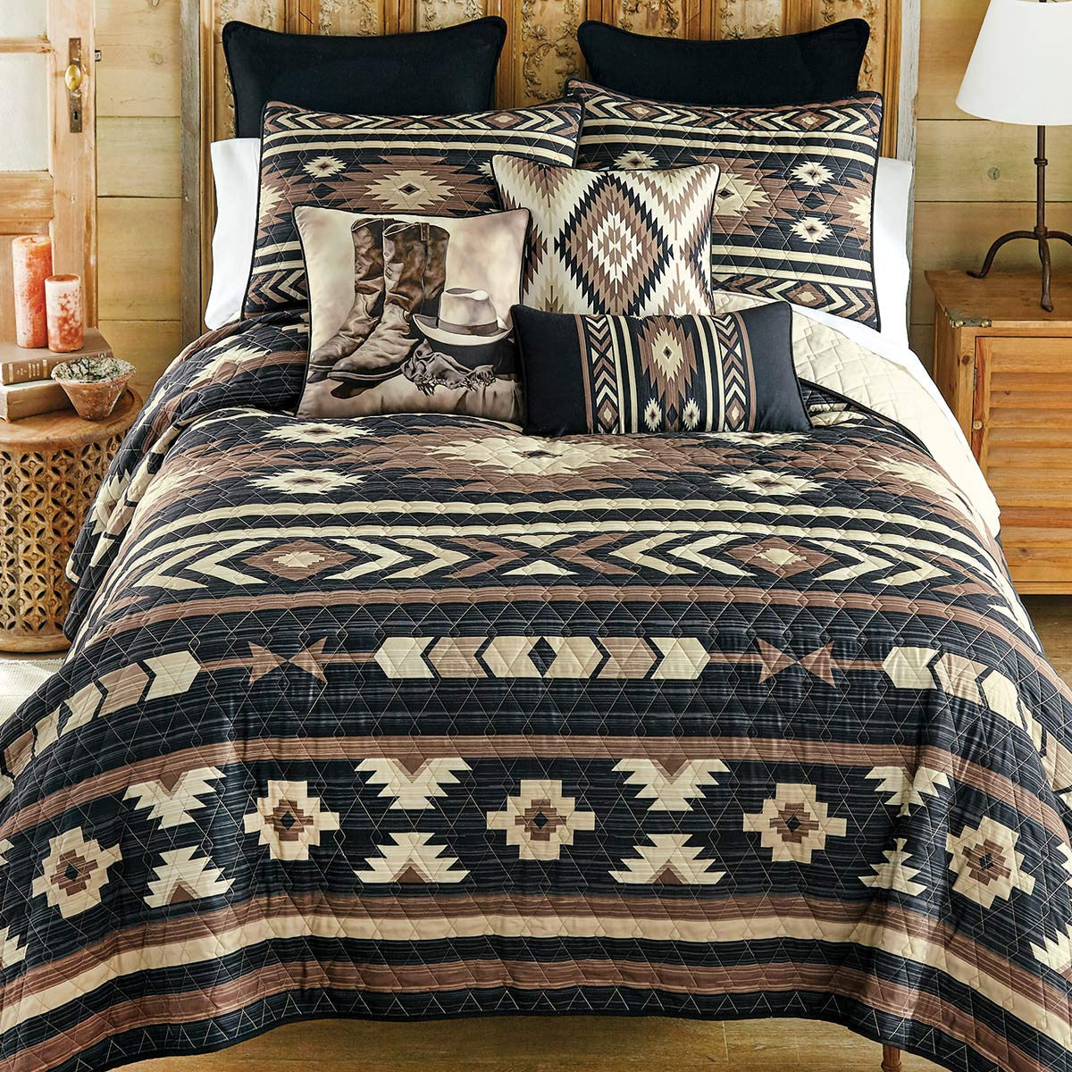Western Mocha Quilt Bedding Collection