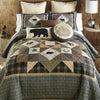 Moose & Bear Trail Patchwork Quilt Bedding