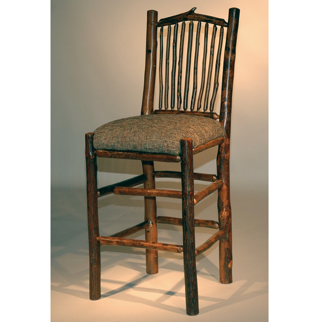 Black Forest Arched Hickory Bar Chair Set of