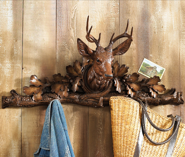 Deer Antler Coat Hooks Cabin Coat Rack Rustic Deer Antlers Wall