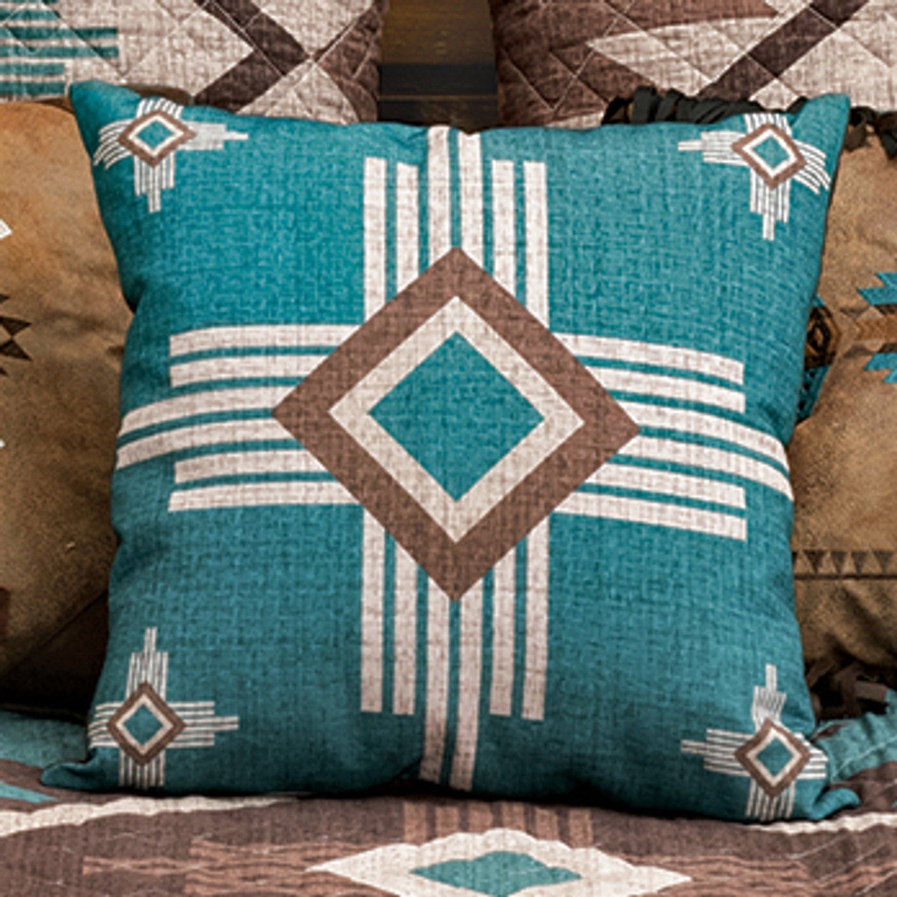 Turquoise Desert Accent Pillow Black Forest Decor