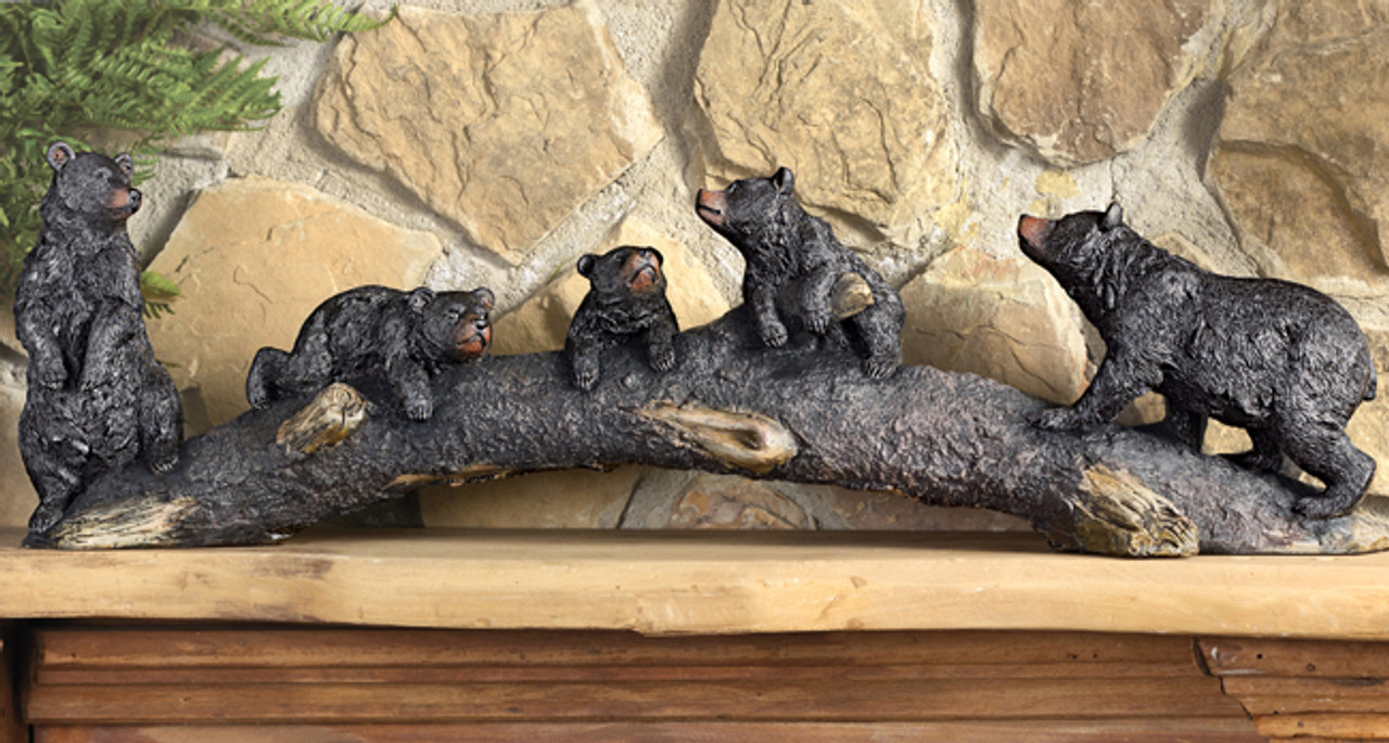 Bear Crossing Sculpture | Black Forest Decor