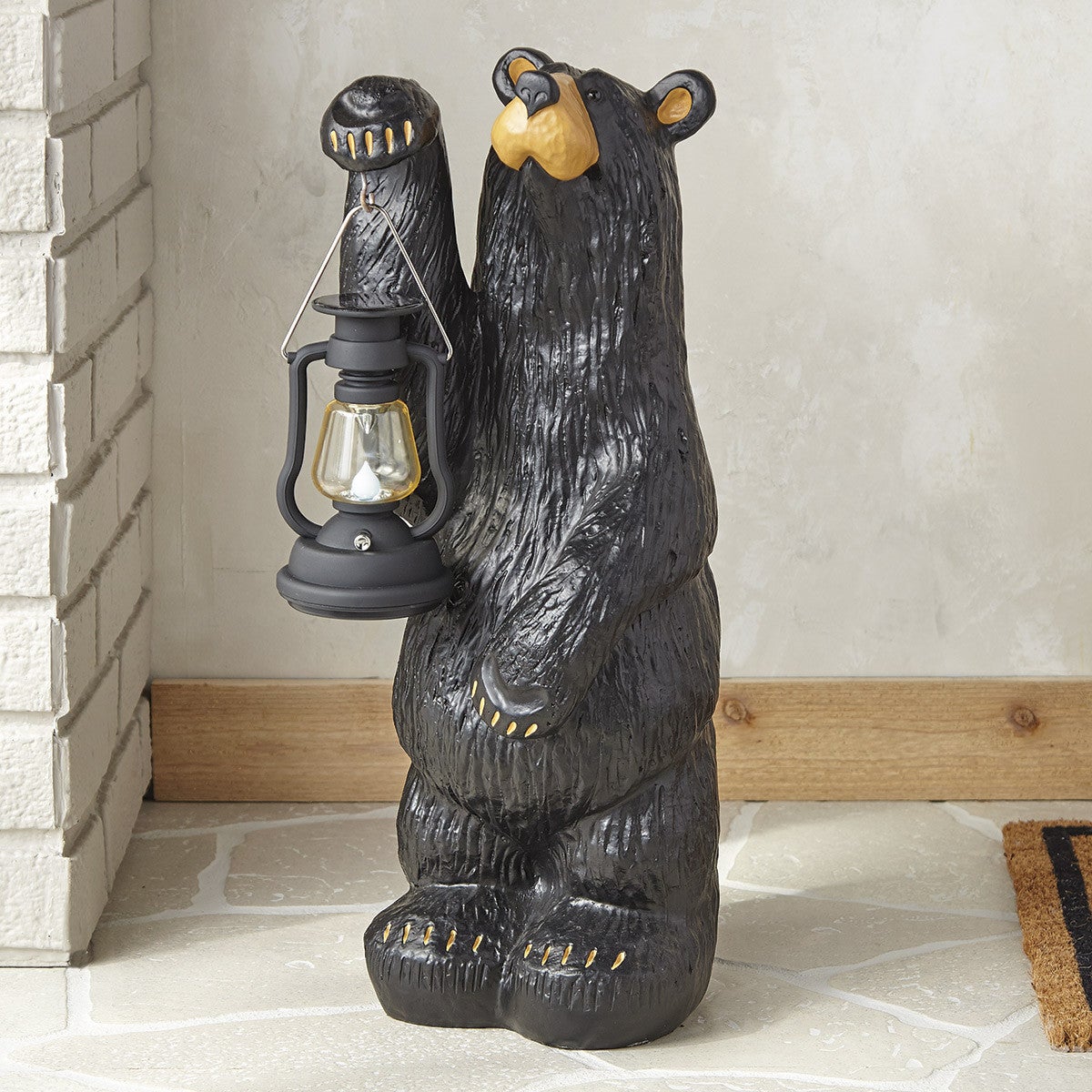 Koleman Grand Bear with Lantern | Black Forest Decor