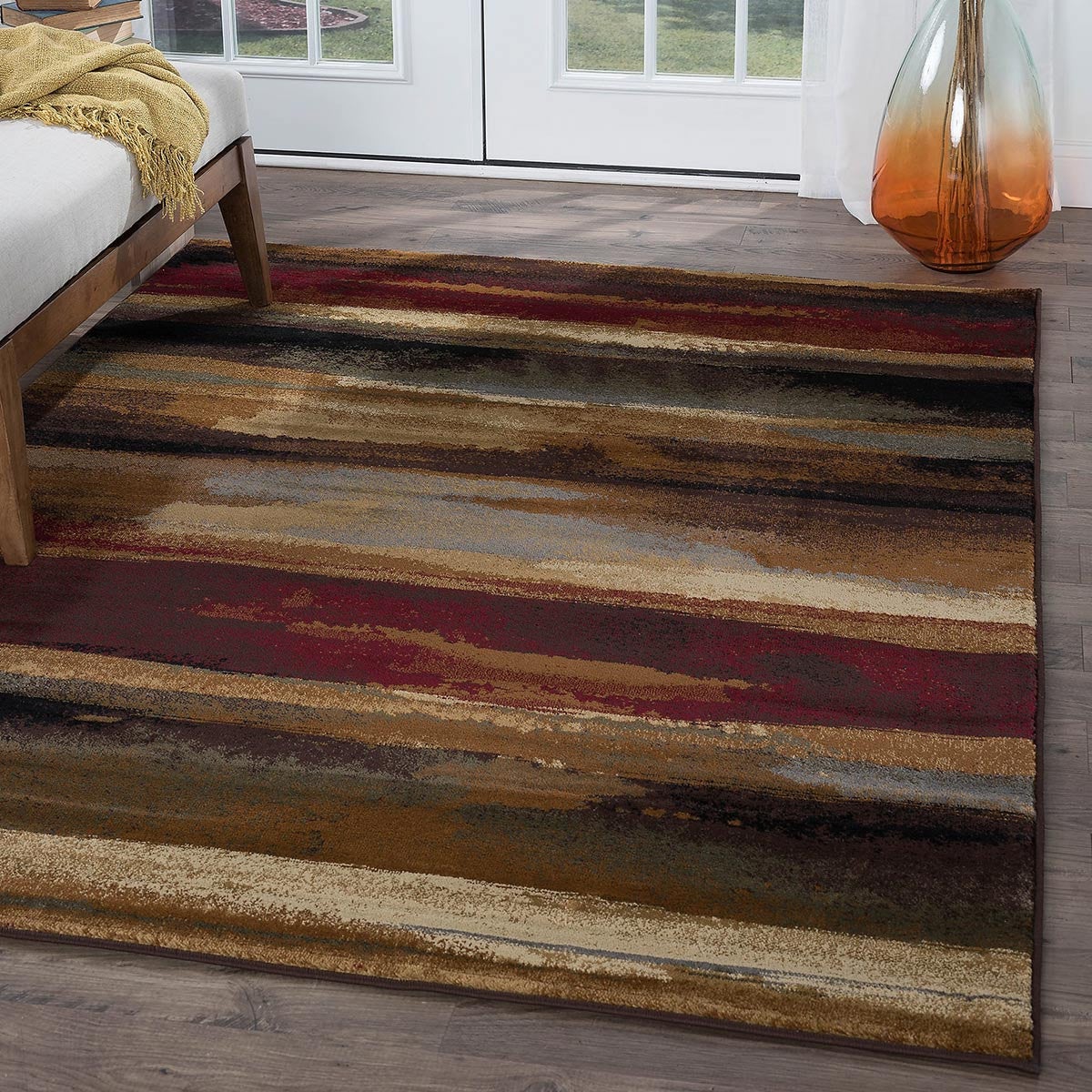 Rustic Landscape Rug - 4 x 5 | Black Forest Decor