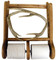 Wall Mount Magazine Rack w/Dbl TP Holder (Authentic Antlers)