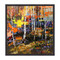 Mountain Forest in Fall Framed Canvas