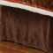 Brown Plush Bedskirt - Queen