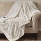 North Bend Oversized Heated Throw - Snow Leopard