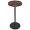 Round Wood Pinecone Drink Table