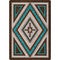 Southwest Nights Turquoise Rug - 5 x 8