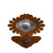 Sun Burst Concho Robe Hook