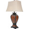 Tooled Leather Old West Lamp