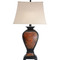 Tooled Leather Old West Lamp