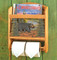 Wood Bear Toilet Paper Holder and Magazine Rack