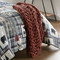 Rust Knit Throw