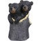 Black Bear Cubs Garden Statue