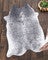 Small Faux Cowhide Black & White Brindle Rug