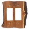 North Ridge Olive Wood Double Rocker Plate