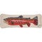 Colorful Trout Hooked Wool Pillow