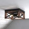 Anadarko Wood Cage Flush Mount Ceiling Light