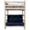 Appalachian Bunk Bed - Twin over Full Futon Frame and Mattress - Ready to Finish