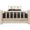 Denver Bed with Storage & Engraved Broncos - Full - Lacquered