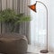 Natural Rust Mica Floor Lamp