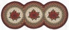 Poinsettia Bloom Tri-Circle Table Runner