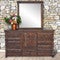 Barn Door Dresser with Mirror