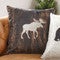 Hair on Hide Moose Pillow