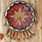 Copper & Brass Warrior Shield Wall Sculpture