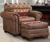 Forest Tapestry Armchair & Ottoman