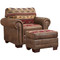 Forest Tapestry Armchair & Ottoman