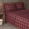 Red Plaid Flannel Sheet Set - Cal King