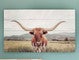 Longhorn Landscape Pallet Wall Hanging