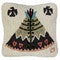 Tribal Teepee Hooked Wool Pillow