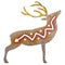 Tribal Deer Cutout Wall Art