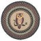 Horned Hoot Owl Round Rug