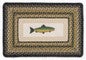 Rainbow Trout Braided Jute Rug