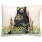Bear & Flowers Indoor/Outdoor Pillow
