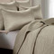 Beige Satin Quilt Bed Set - King