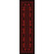 Big Sky Bear Family Red Rug - 2 x 8