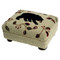 Black Bear Wool Footstool