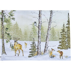 Winter's Forest Table Linens