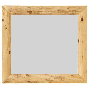 Log Mitered Corner Mirror Frame