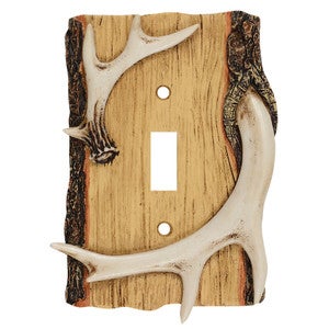 Antler & Wood Switch Covers