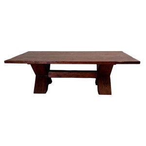 Timber Cross Dining Table & Bench