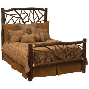Hickory Log Twig Bed