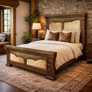 Cattle Wrangler Solid Wood & Cowhide Beds